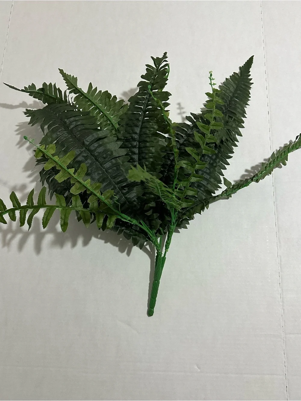 Artificial Fern Spray - Green Faux Foliage Accent